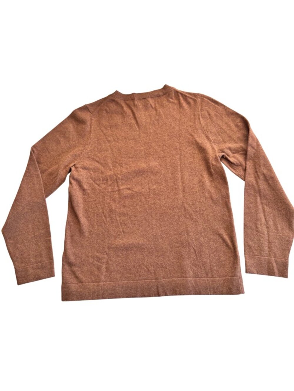 J. Crew Womens Teddie Sweater Rust Brown Wool Blend L Crewneck Soft Knit New - Picture 2 of 14